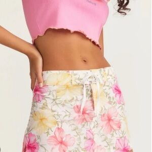 Loveshackfancy X Hurley Hibiscus Mini Skirt.